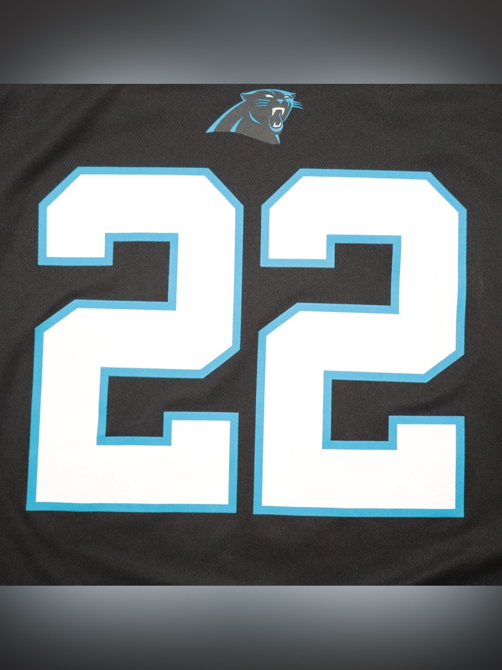 NFL Team Apparel NFL Carolina Panthers Christian McCaffrey #22 Jersey Black XL - Picture 5 of 11